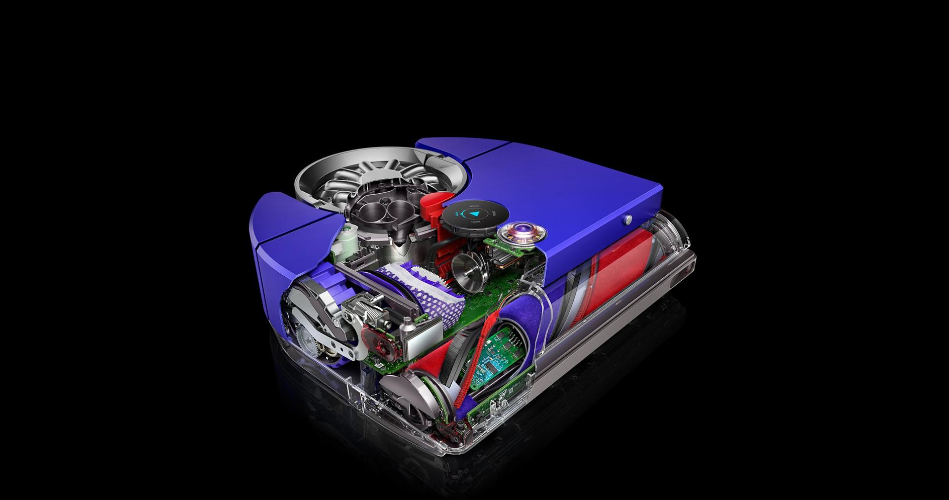 Cutaway image of the robot's Dyson Hyperdymium motor