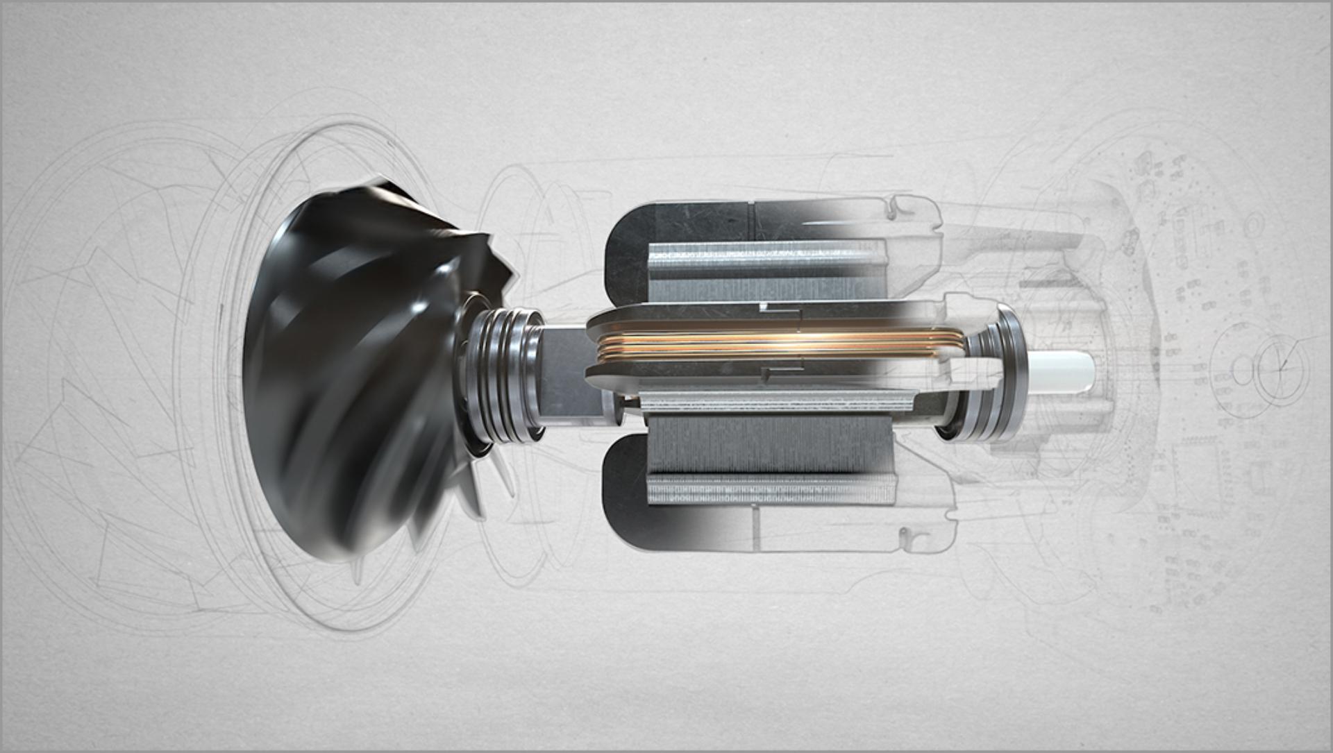 Cutaway animation of the Dyson Hyperdymium motor