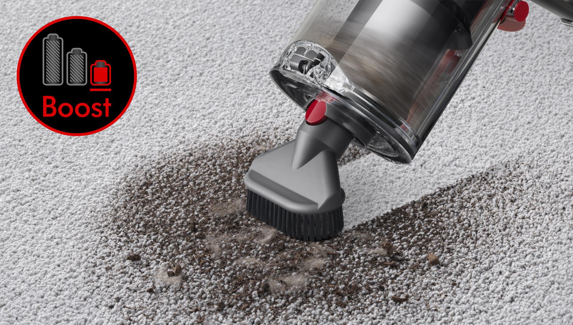 Stubborn dirt brush tool cleaning carpet