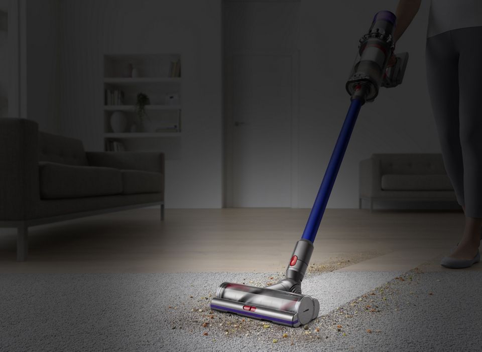 Dyson vacuum cleaner head on carpet