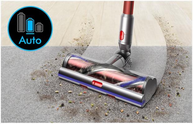 The LCD screen showing Auto mode