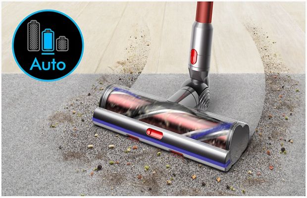 The LCD screen showing Auto mode