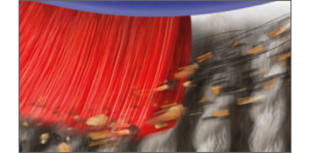 Nylon bristles on Dyson's High Torque cleaner head brush bar