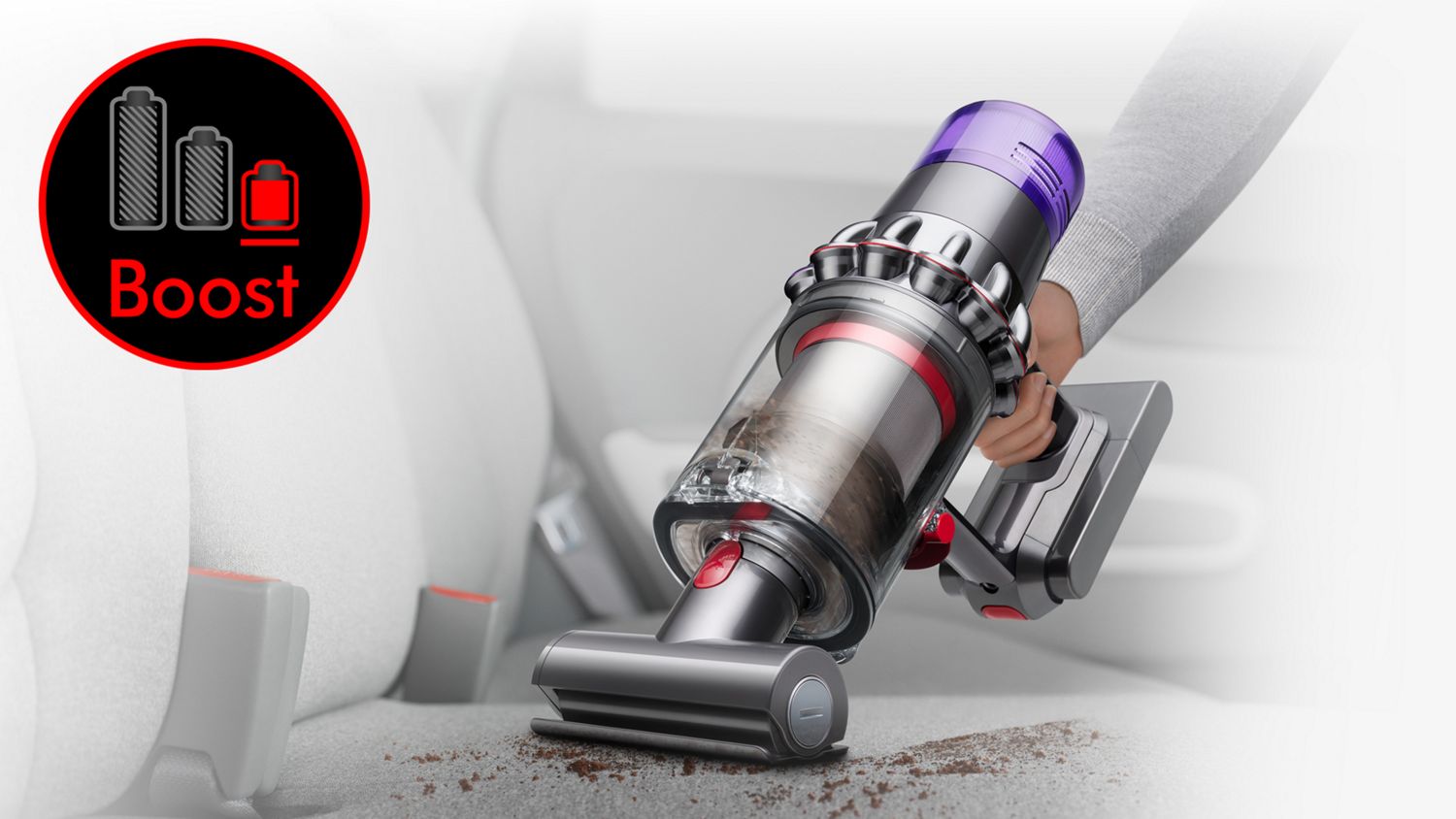 Dyson cordless vacuum suction power outlet
