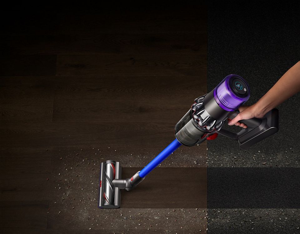 Dyson vacuum cleaner head on carpet