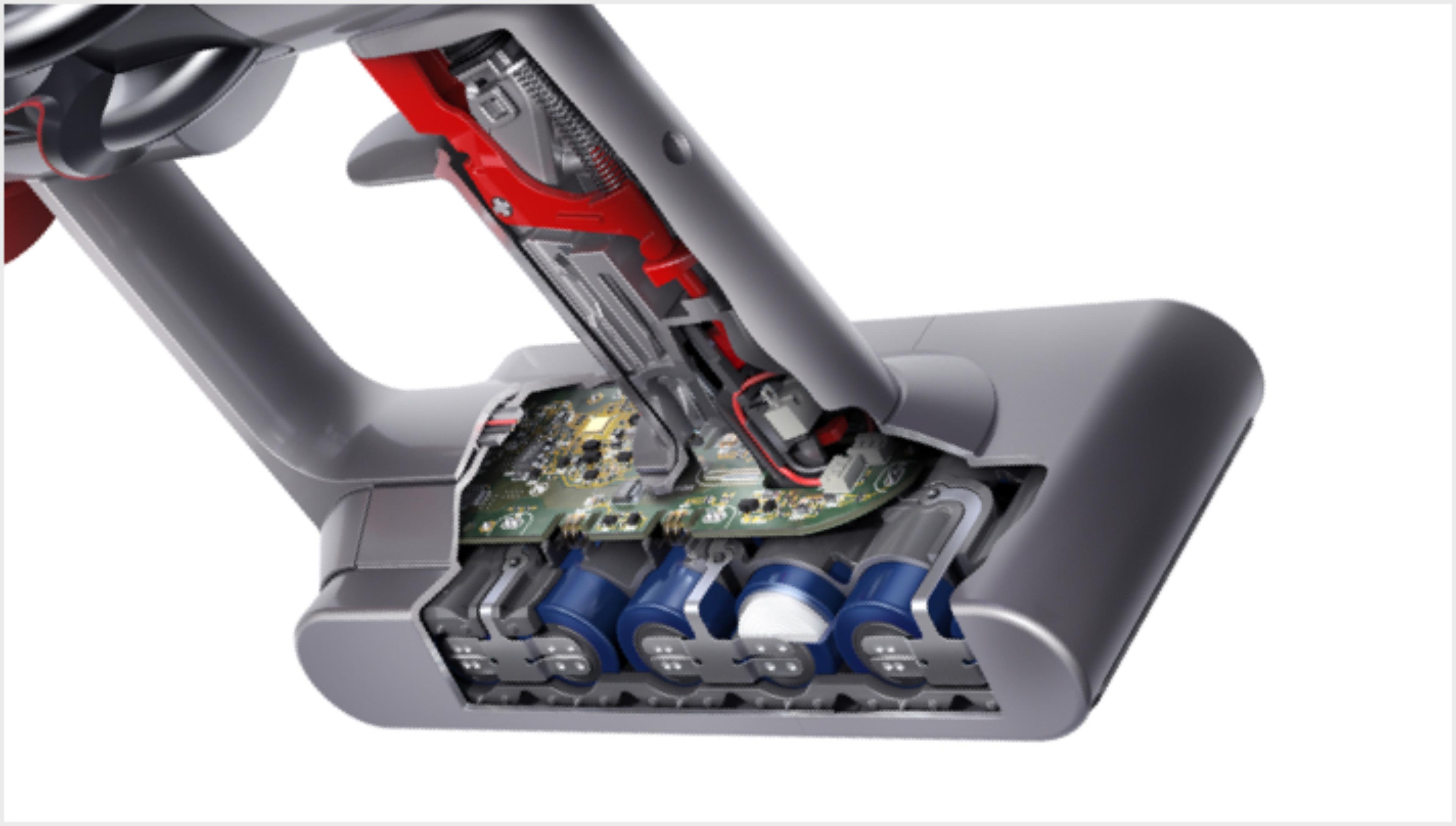 Cutaway of Dyson V11™ Integrovaný systém řízení výkonu