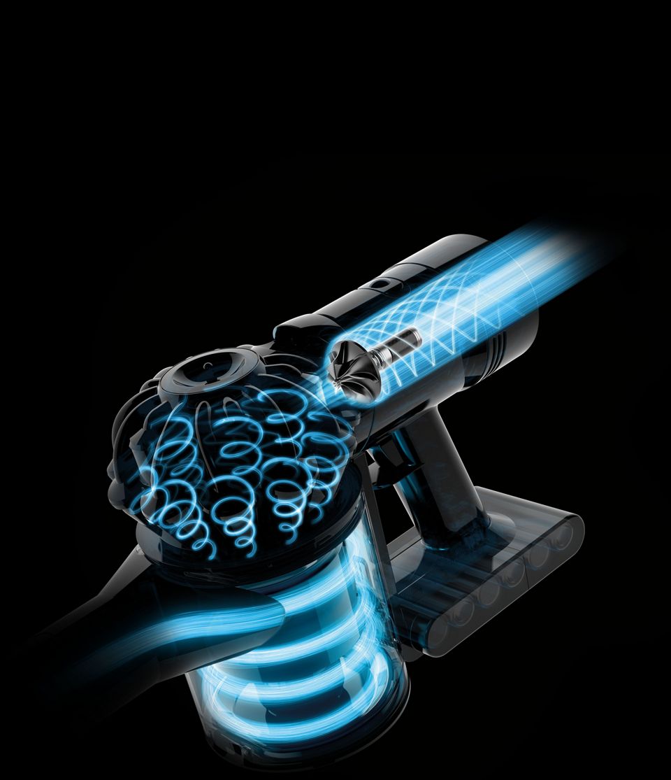 Cutaway image of the powerful Dyson digital motor V8