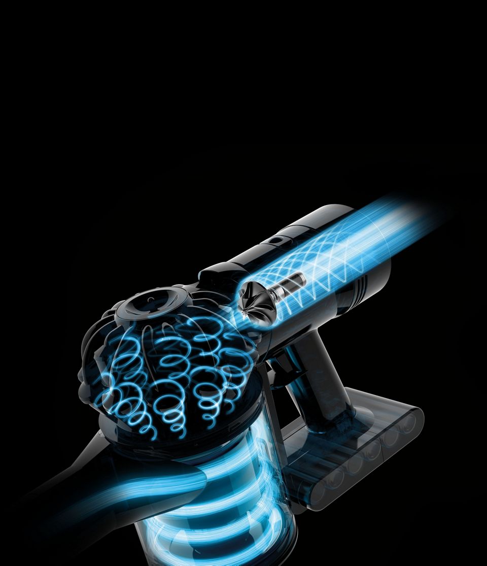 Cutaway image of Dyson's concentric cyclone array