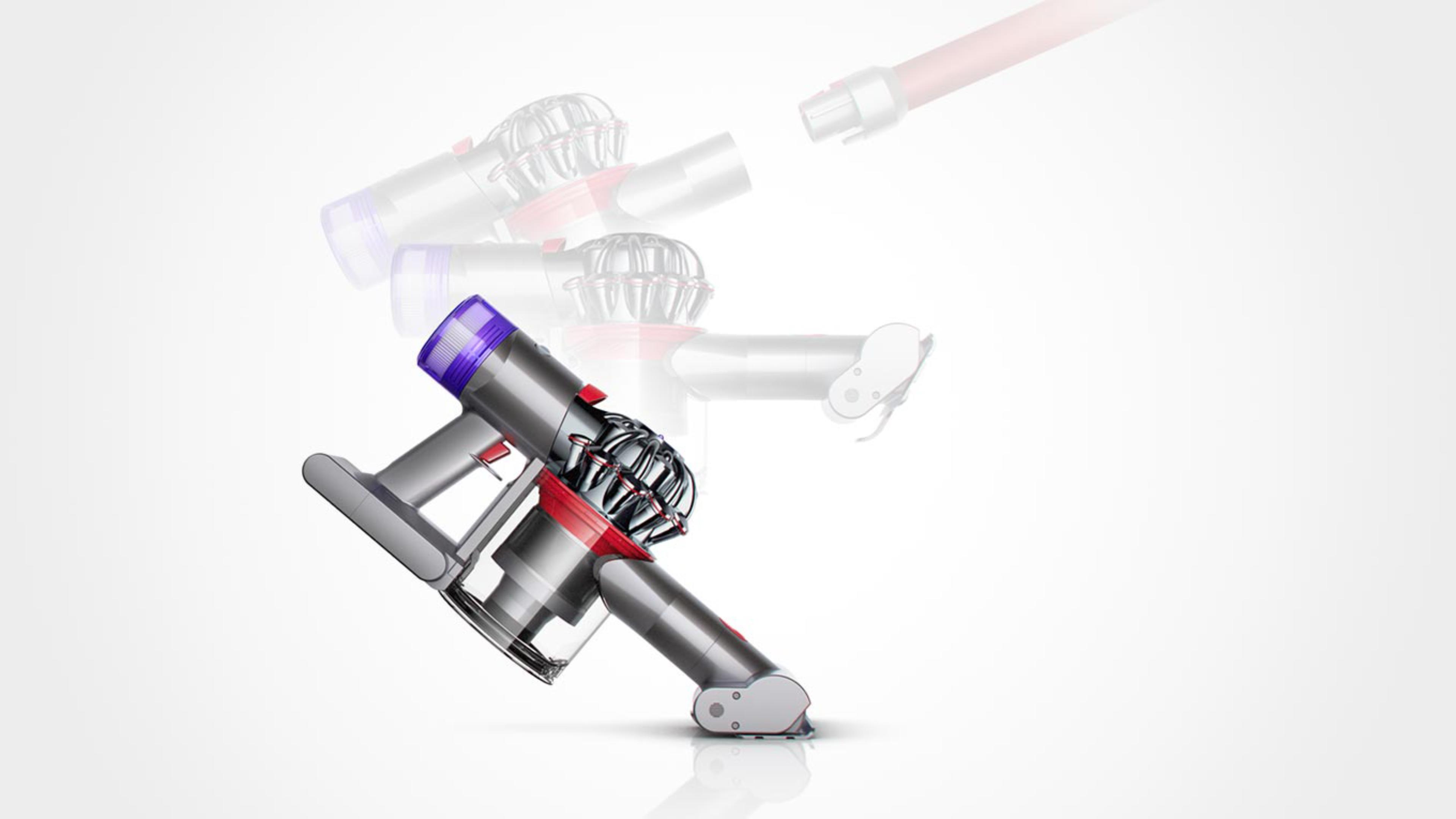 The Dyson V8™ vacuum used as a handheld