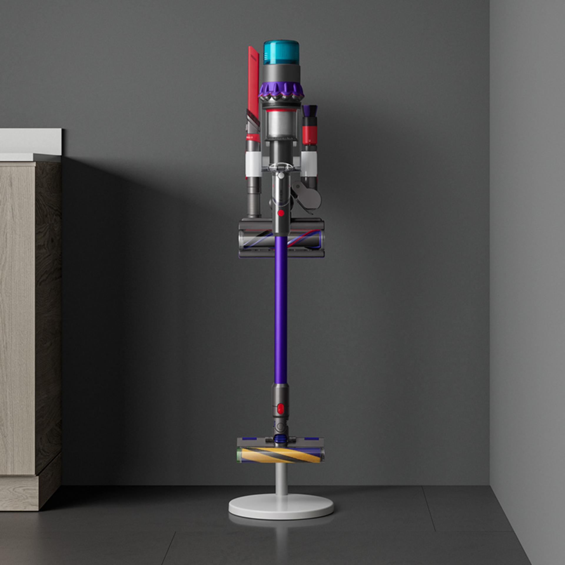 The Dyson Gen5detect shown in its charging dock.