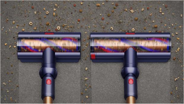 DysonGen5detect and Dyson Gen5outsize cleaner head size comparison.