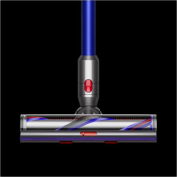 Cabezal de limpieza Digital Motorbar™ que recoge polvo y cabello