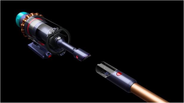 Close up of the Built-in dusting and crevice tool