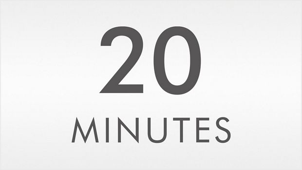 Imagine cu timpul de funcţionare de 20 minute