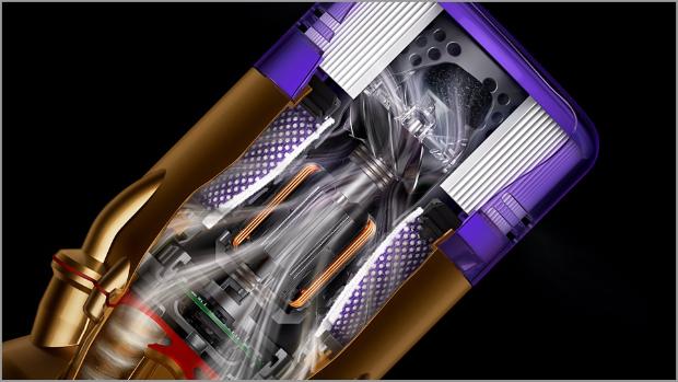 Secțiune a motorului Dyson Hyperdymium