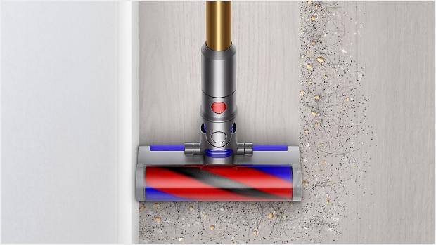 Capăt de curățare Micro Fluffy curățând într-un colț
