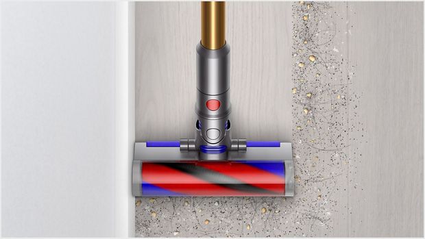 Capăt de curățare Micro Fluffy curățând într-un colț
