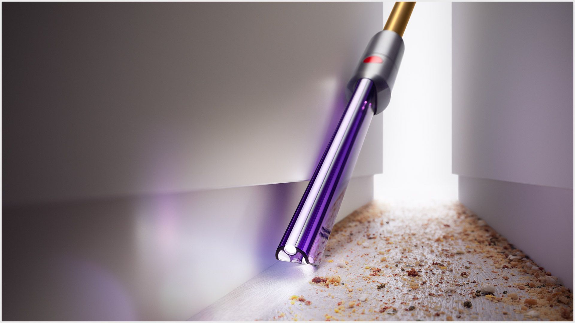 Tubo com luz LED para espaços estreitos