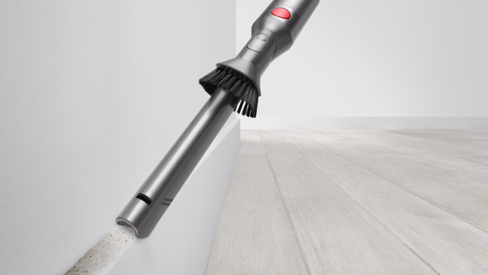 Dyson's Combi crevice tool cleaning skirting boards
