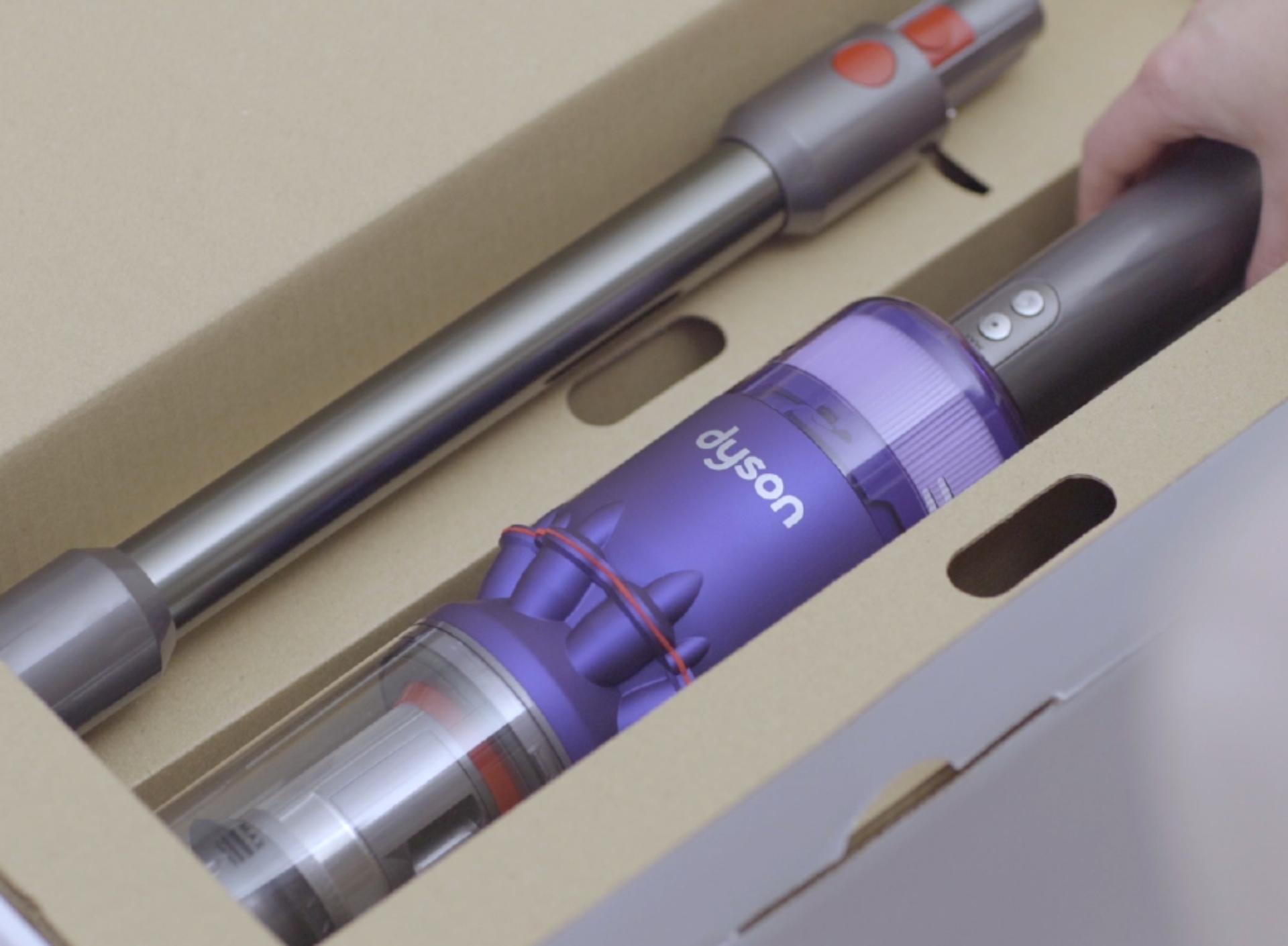 Video showing how to get started with the Dyson Omni-glide vacuum.