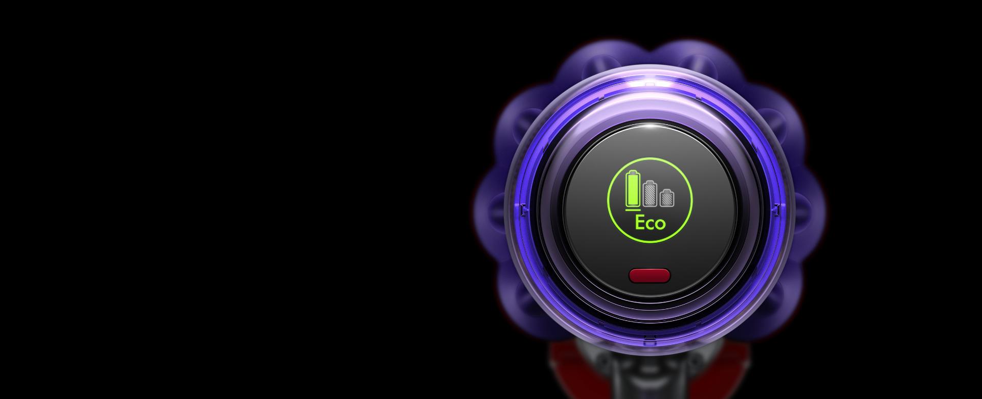 Image of the screen showing Eco mode.