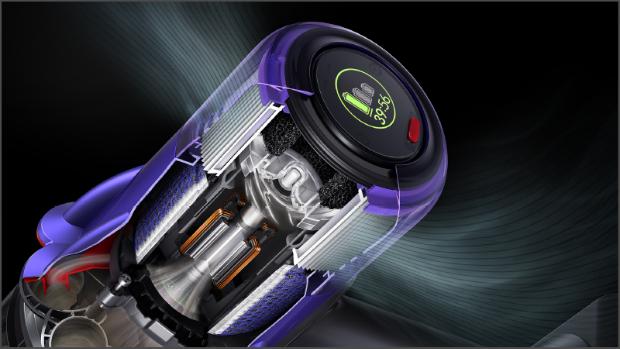 Cutaway of multi-stage filtration