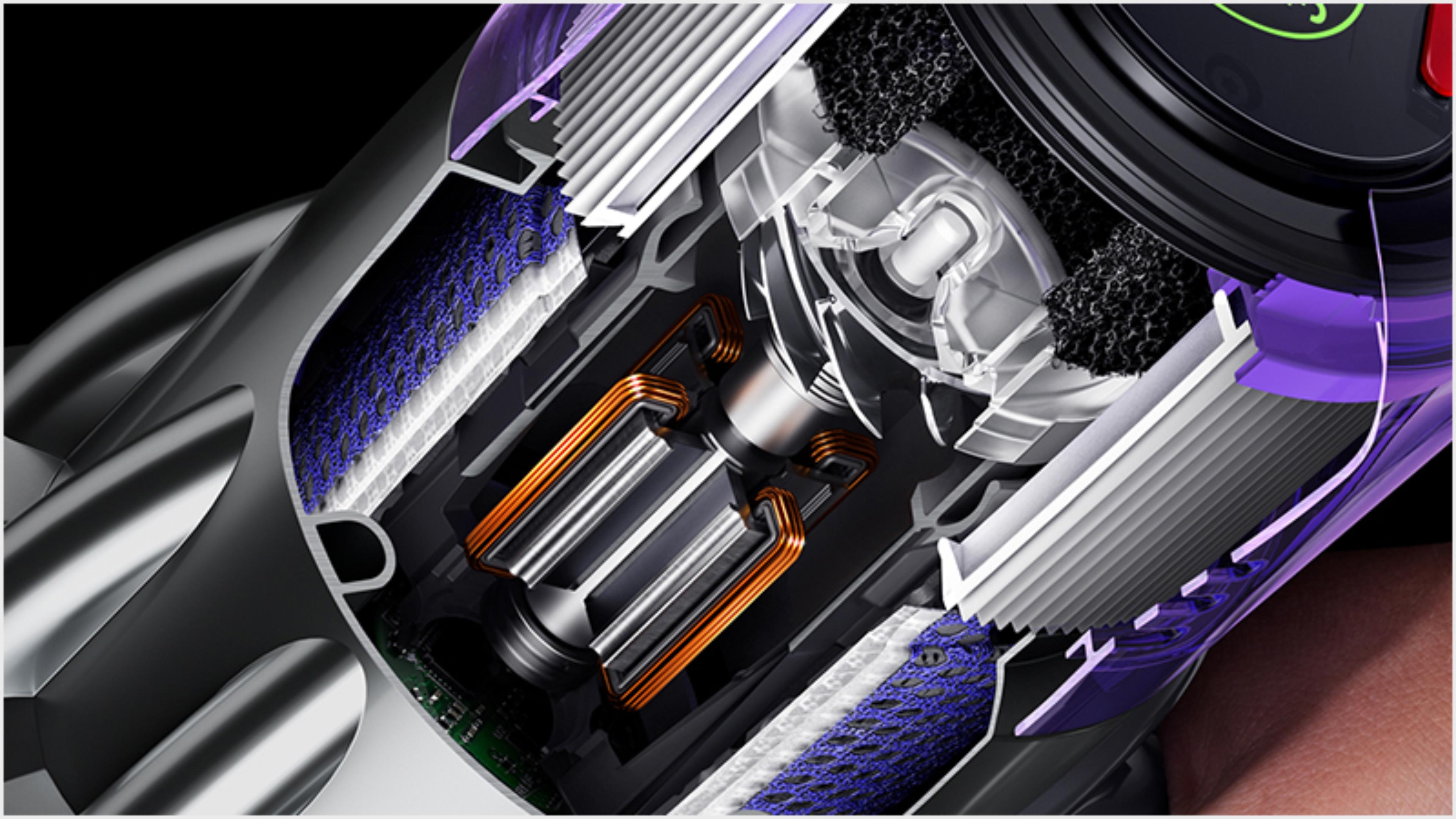 Cutaway illustration of the Dyson Hyperdymium motor