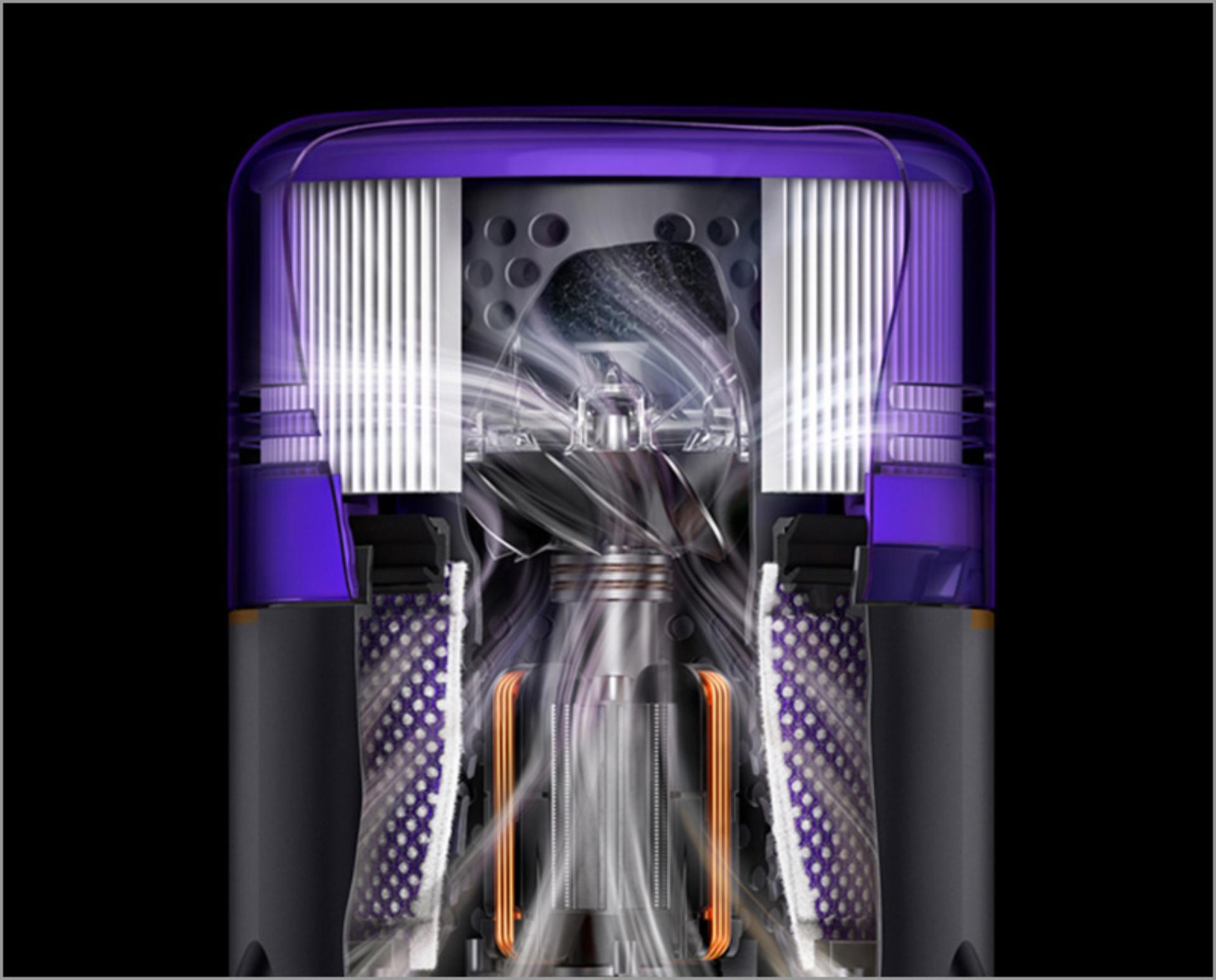 A cutaway of a Dyson Hyperdymium motor