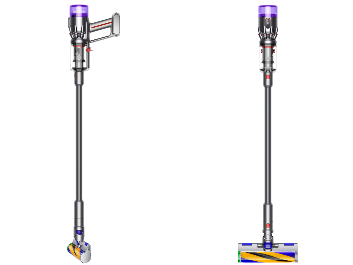 Dyson Micro Plus (SV33 FF PL)の側面と掃除機のイメージ