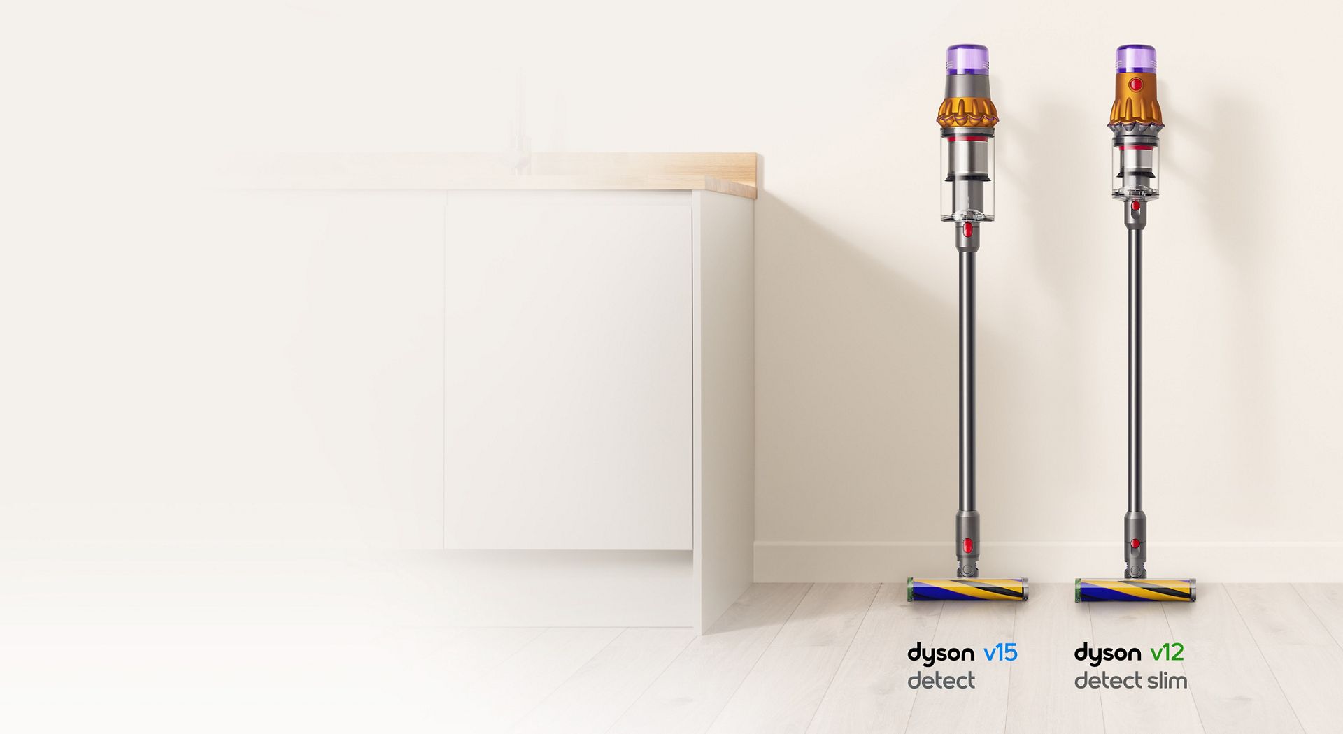 Dyson V12 and V15 cordless stick vacuums