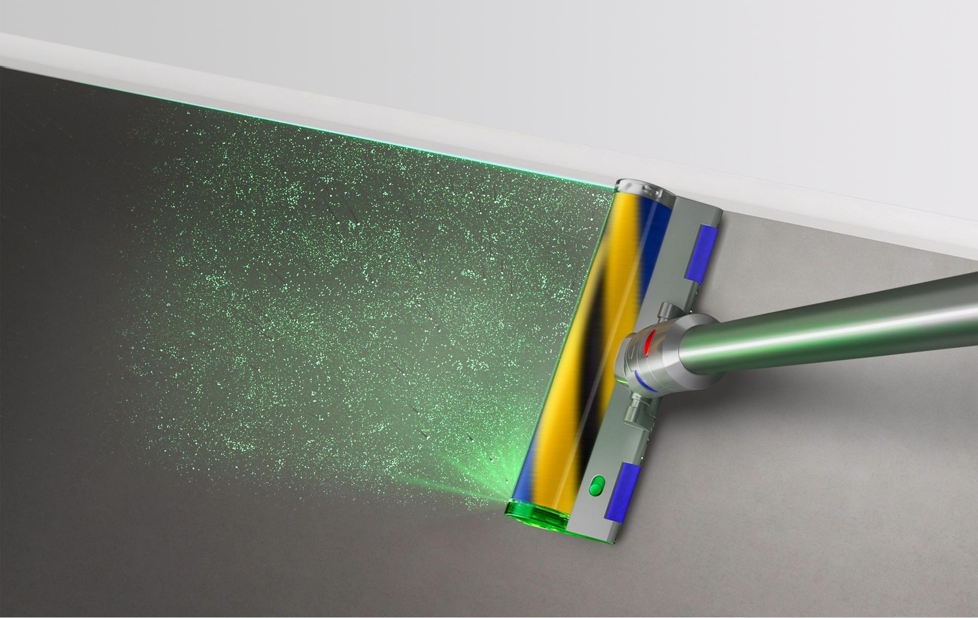 تقنية الكشف بالليزر في مهمة تنظيف على امتداد أحد الجدران