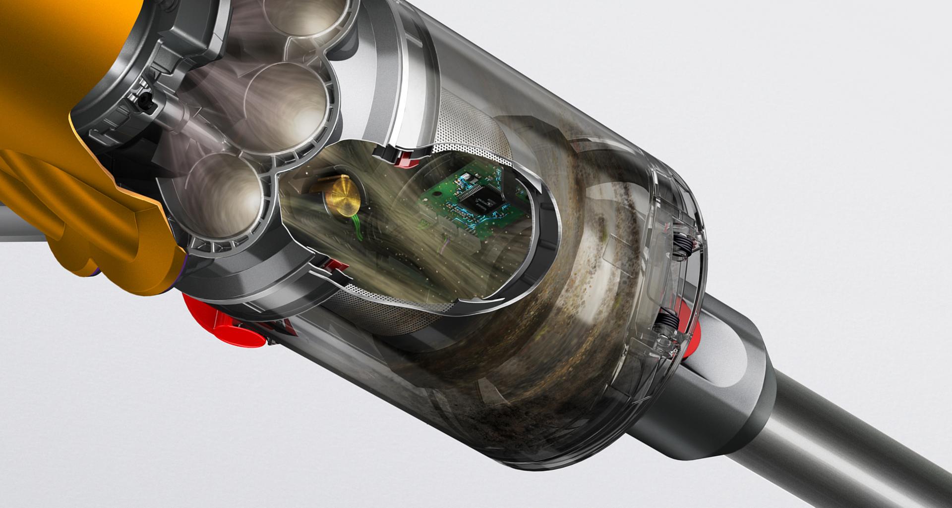 لقطة توضيحية للأتربة بينما تَمر عبر مستشعر بيزو