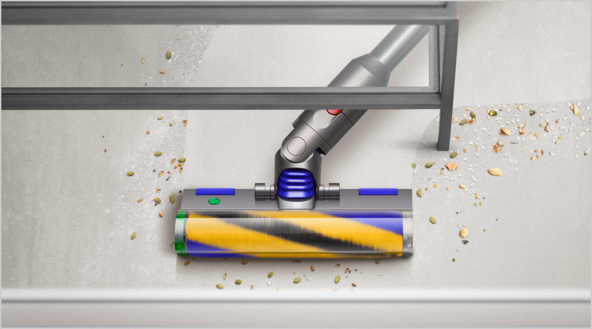 Насадка Laser Slim Fluffy очищает твердый пол