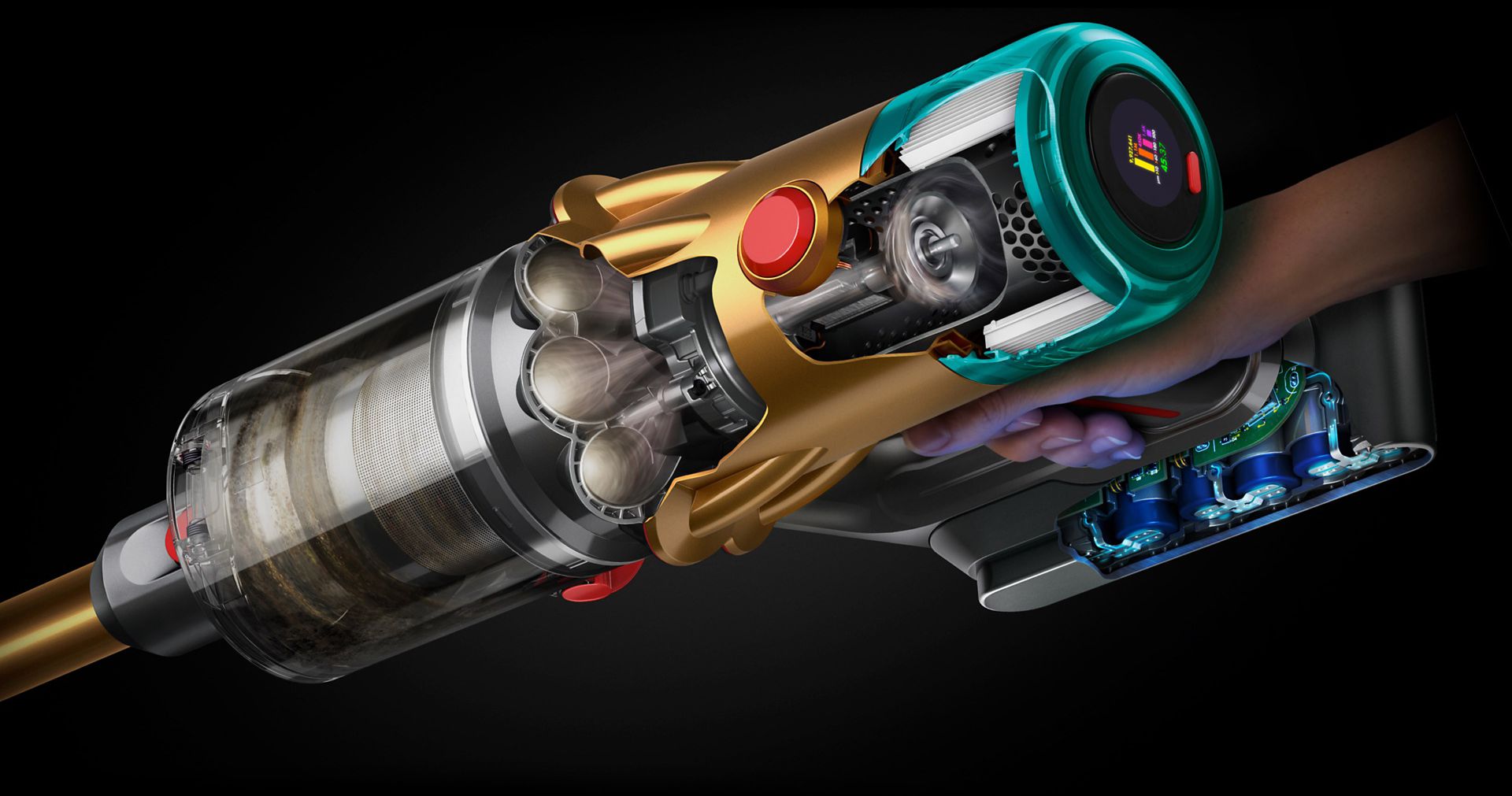 Querschnitt vom Dyson Staubsauger V12™