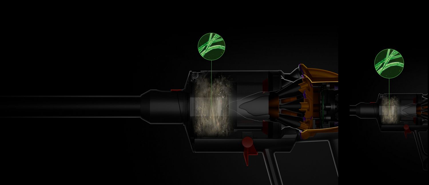 Doorsnede van stofreservoircycloon