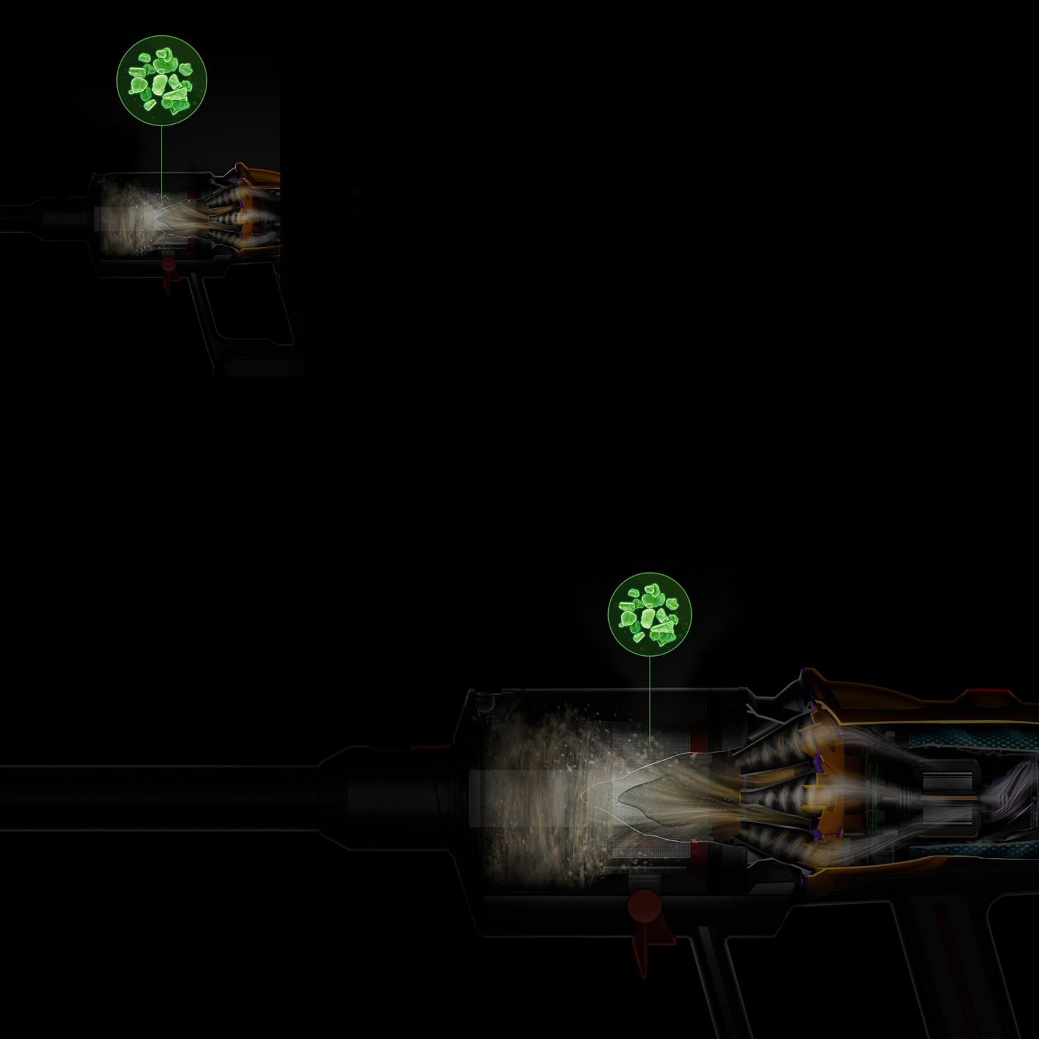 Doorsnede van metalen filter