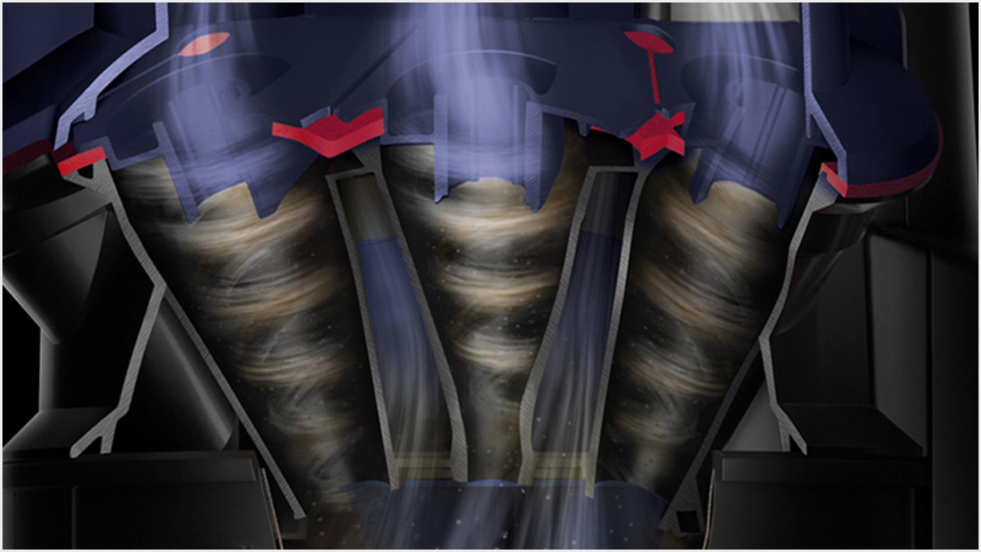 Cutaway of Root Cyclone technology