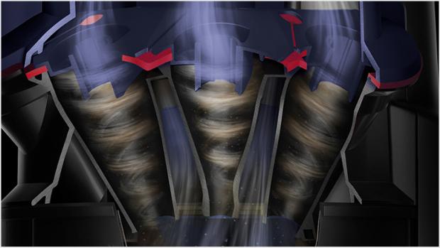 Secțiune prin tehnologia Root Cyclone