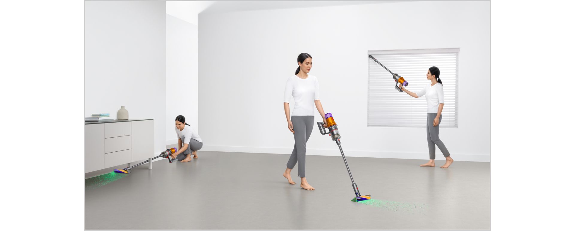 Dyson V12 Detect Slim Absolute Cordless Vacuum Cleaner -  Yellow, HEPA Filter, Up to 60 Min Runtime, LCD Screen Displays, 2-Year  Warranty, with MTC Microfiber Cloth