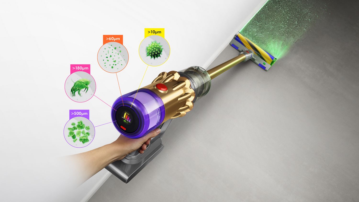 Dyson V12 Detect Slim Absolute (Gold/Gold) | Dyson Malaysia