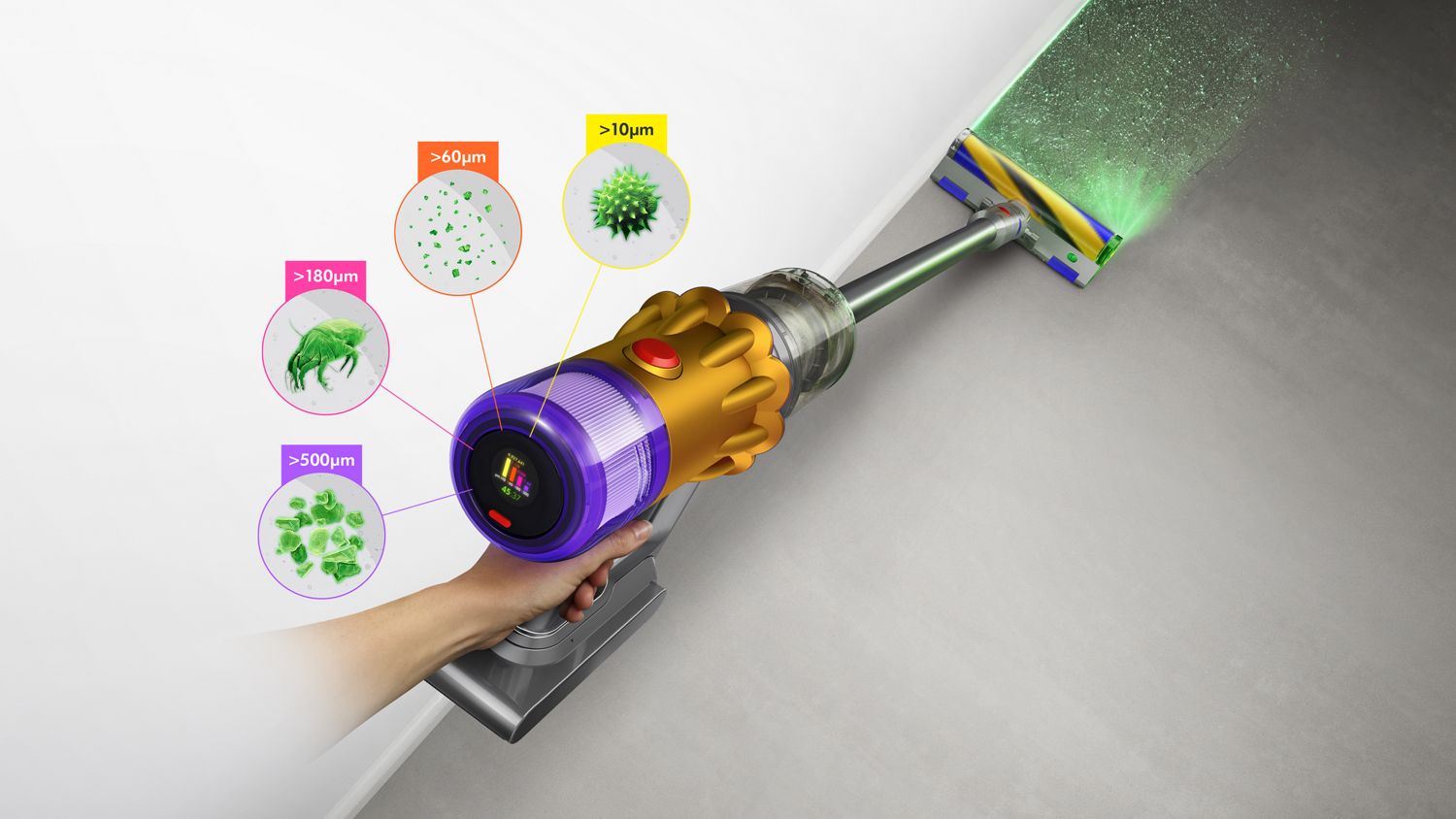 Dyson V12 Detect Slim (Yellow/Iron/Nickel)