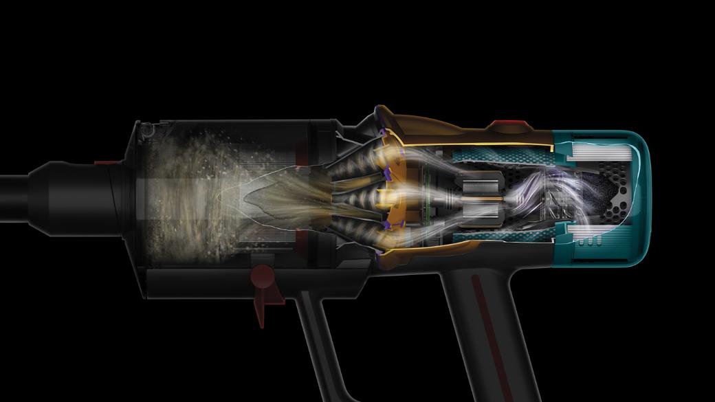 다이슨 V12 필터레이션 구조
