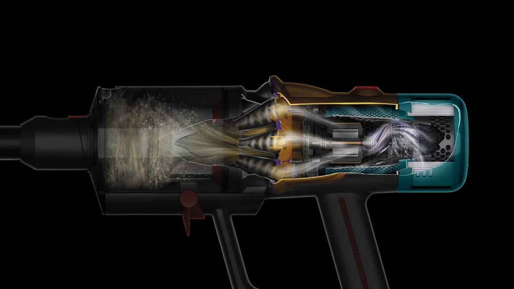 다이슨 V12 필터레이션 구조