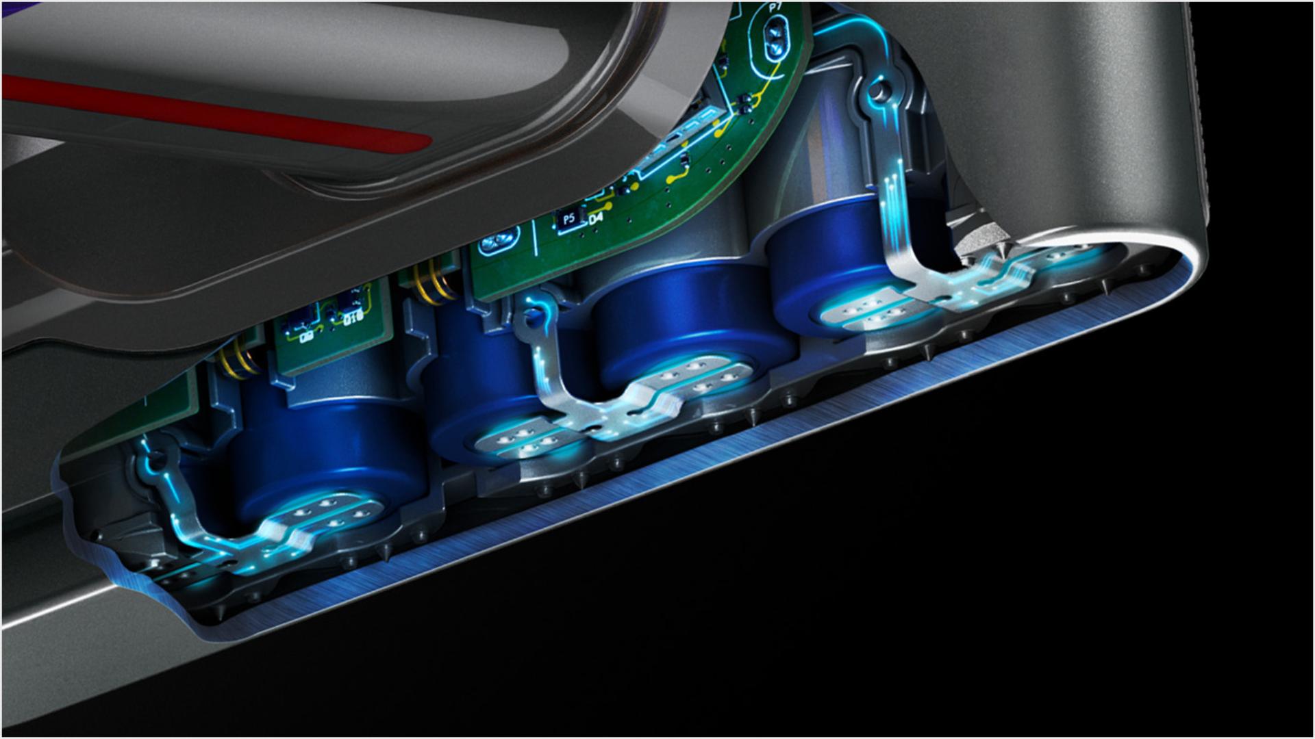 Cutaway of energy-dense battery