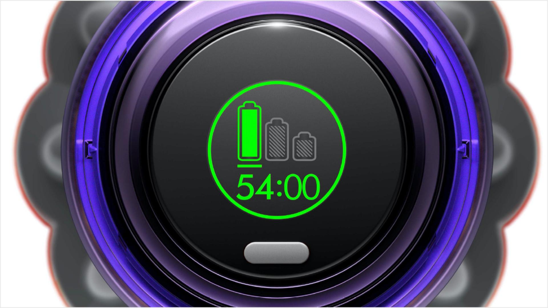 LCD screen showing real-time particle count