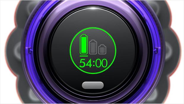 LCD screen showing real-time particle count