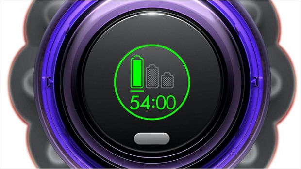 LCD screen showing real-time particle count