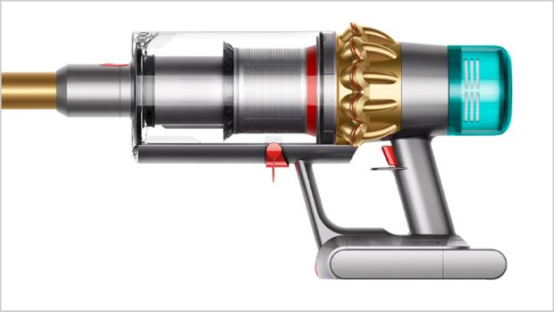 The Dyson V15 Detect vacuum, exclusively in gold