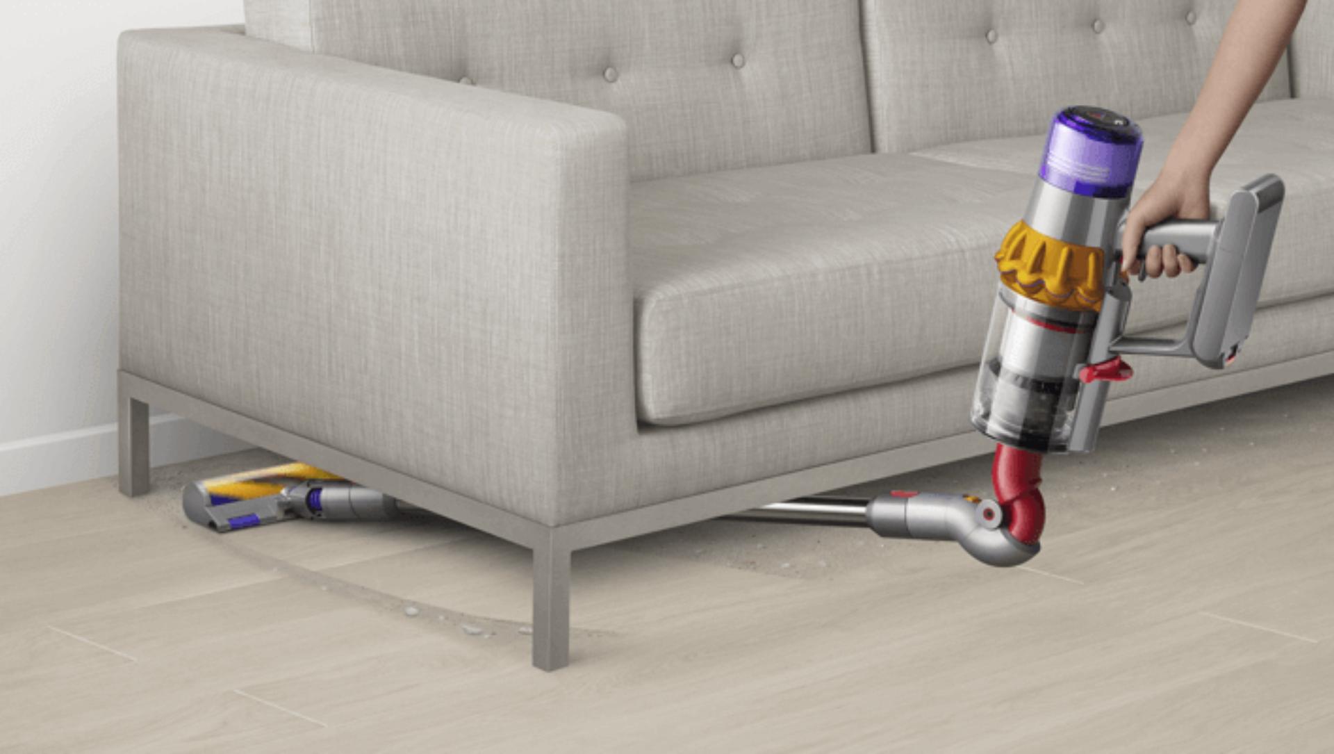 Reach-under tool underneath furniture