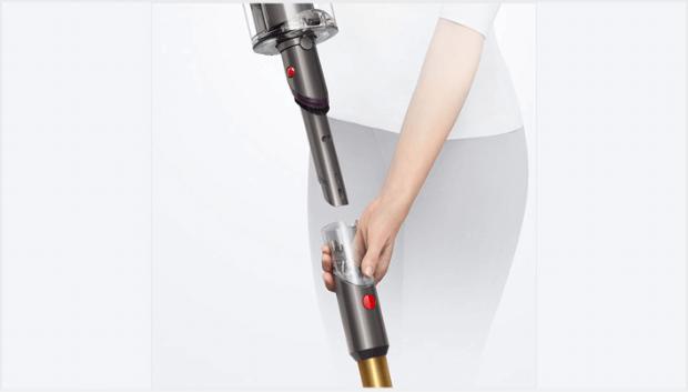 Built-in dusting and crevice tool